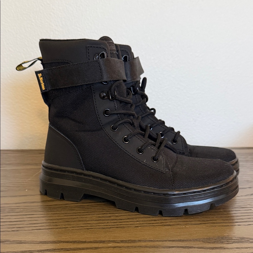 Dr Martens Combs Black Lace-Up Boots